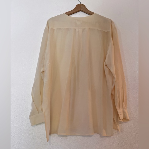 Moda Int’l Vintage gorgeous matching silk top and crinkle skirt M - Picture 6 of 8